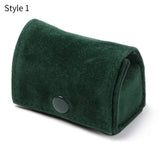 Velvet Jewelry Pouch Snap Earring Bag