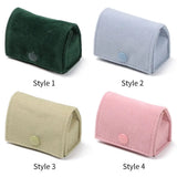 Velvet Jewelry Pouch Snap Earring Bag