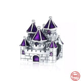 Snowman Castle Bell Charm for Bracelet