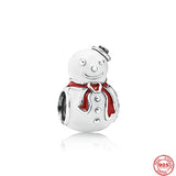 Snowman Castle Bell Charm for Bracelet