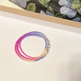 Sweet Girly Beaded Glass Necklace for Women