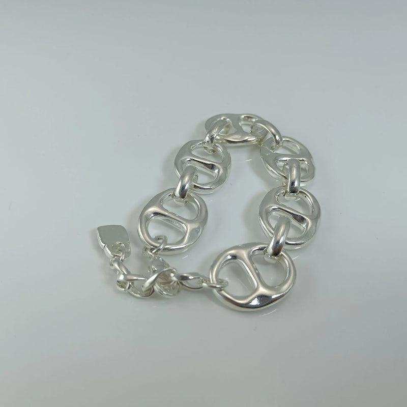 925 Silver Infinity Chain Bracelet Gift