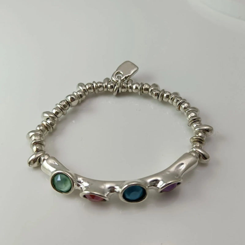 925 Silver Crystal Zircon Bracelet - Holiday Jewelry