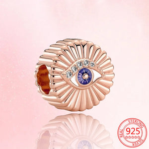 Sterling Silver All-seeing Eye Charm Bead for Bracelet Pendant