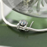 Sparkling Owl Bella Robot Cat Bead Pendant Silver 925 Bracelet Jewelry DIY Gift