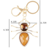 Spider Pendant Charm Rhinestone Crystal Key Chain Wedding Party Gift