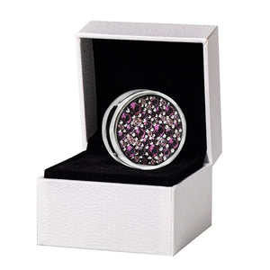Spring Charms Reflexions Pink Pave Clip Charm 925 Sterling Silver Beads
