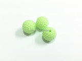 20MM 100pcs/lot Light Green Rhinestone Ball Beads