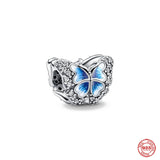 Spring Flower Pendant Clip 925 Sterling Silver