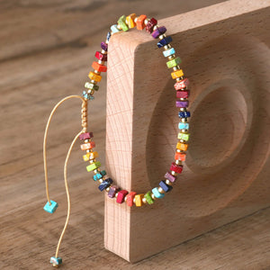 Imeprial Stone 7 Chakra Bracelet for Healing Energy Yoga