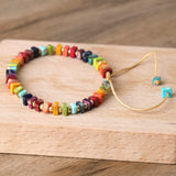 Imeprial Stone 7 Chakra Bracelet for Healing Energy Yoga