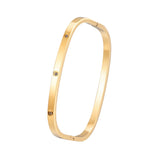 Crystal Woman Bracelet Stainless Steel Cubic Zirconia Golden Jewelry