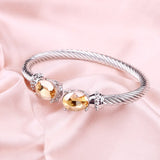 Adjustable Zircon Bangles for Women Wedding Party