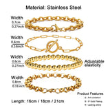 Stainless Steel Ball Beads Cuff Bracelet Silver Link Chain Jewelry Set