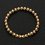 Stainless Steel Ball Beads Cuff Bracelet Silver Link Chain Jewelry Set