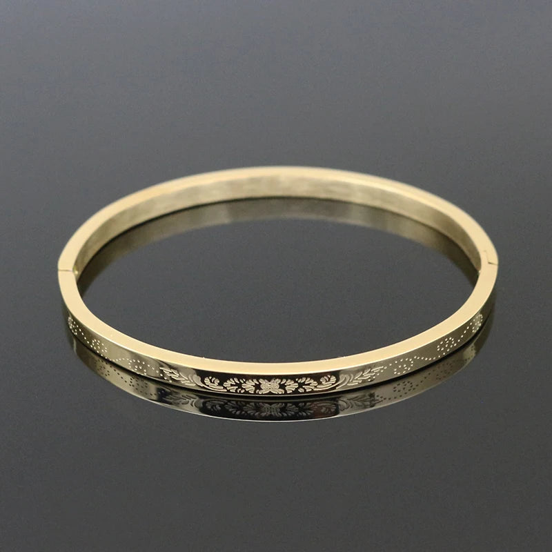 Stainless Steel Plant Bangles & Bracelets for Women