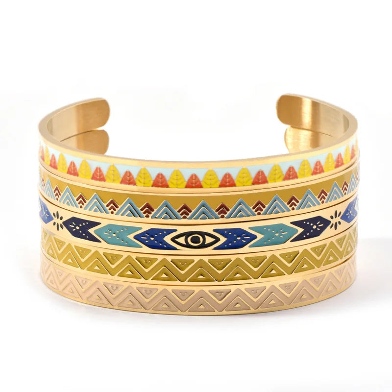 Boho Bangles Charm Bracelets for Women