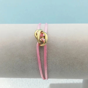 Stainless Steel Bracelet with Ribbon Lace Up Chain DIY Bracelet