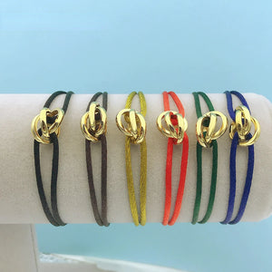 Stainless Steel Bracelet with Ribbon Lace Up Chain DIY Bracelet