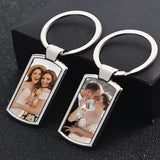 Custom Stainless Steel Photo Keychain