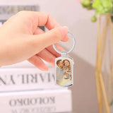 Custom Stainless Steel Photo Keychain