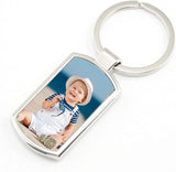 Custom Stainless Steel Photo Keychain