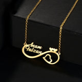 Stainless Steel Infinity Heart Necklaces for Couples