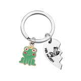 Frog and Princess Keychain Couple Lover Heart Matching Keyring
