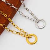 Geometric Circle Pendant Necklace for Women Vacation Choker Gift YS66