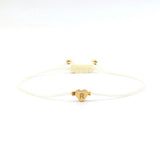 Stainless Steel Heart A-Z Letter Bracelet Women Hand Woven Adjustable