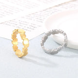 Heart Rings For Women Gold/Silver/Rose Gold Mini Bands Jewelry