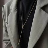 Heart Knot Tassel Necklace Women's Jewelry