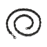 Men's Stainless Steel Twisted Link Chain Hip Hop Choker Necklace