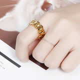 Stainless Steel Watch Chain Rings Silver Knuckle Jewelry