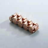 Stainless Steel Watch Chain Rings Silver Knuckle Jewelry