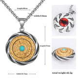 Zodiac Talisman Pendant Stainless Steel Necklace