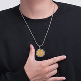 Zodiac Talisman Pendant Stainless Steel Necklace