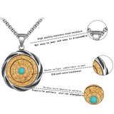 Zodiac Talisman Pendant Stainless Steel Necklace