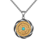 Zodiac Talisman Pendant Stainless Steel Necklace