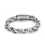 Stainless Steel Twist Chain Bracelet Men's Hand Accessories