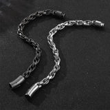 Stainless Steel Twist Chain Bracelet Men's Hand Accessories