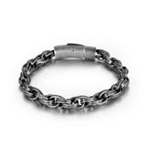 Stainless Steel Twist Chain Bracelet Men's Hand Accessories