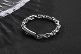 Stainless Steel Twist Chain Bracelet Men's Hand Accessories