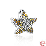 Starfish Snowflakes Lemon Milk Deer Charm Beads for Bracelet DIY Jewelry