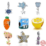 Starfish Snowflakes Lemon Milk Deer Charm Beads for Bracelet DIY Jewelry
