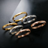 Colorful Stars Zircon Bracelet Stainless Steel Crystal Cuff Bangle