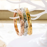 Colorful Stars Zircon Bracelet Stainless Steel Crystal Cuff Bangle