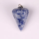 Crystal Gem Beads Pendant Pink Quartz Birthstone Women Jewelry