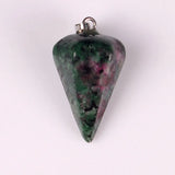 Crystal Gem Beads Pendant Pink Quartz Birthstone Women Jewelry