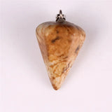 Crystal Gem Beads Pendant Pink Quartz Birthstone Women Jewelry